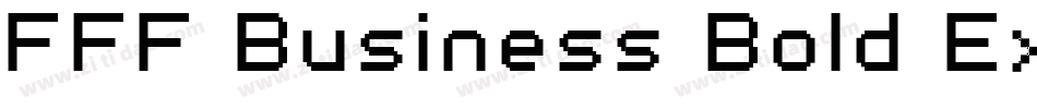 FFF Business Bold Extended字体转换